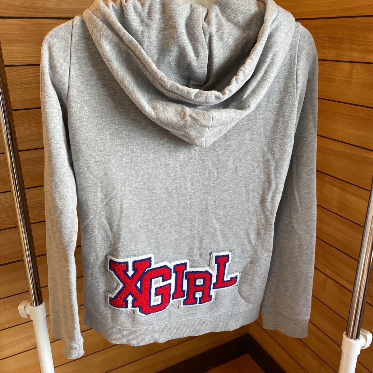 X-girl X-girl Parker with logo M size gray all season 