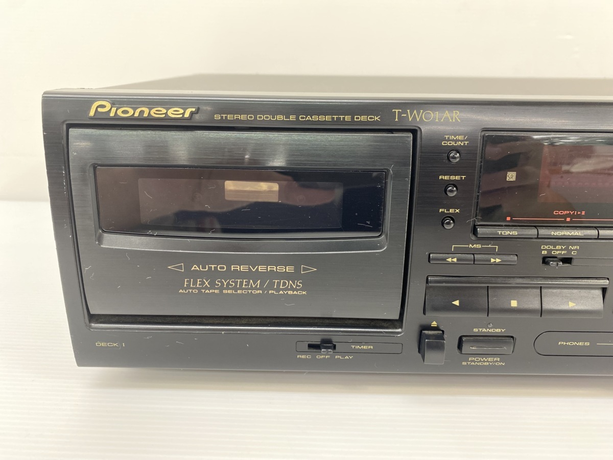 Pioneer カセットデッキ T-W01AR　通電確認済み　音響家電　パイオニア　奈良県発（0-0.Z)H21　312_画像2