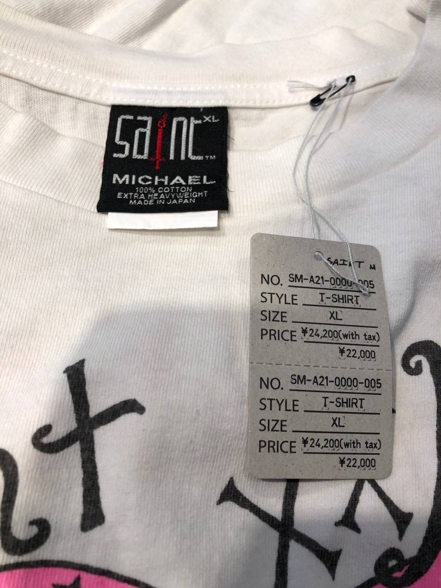 新品 国内正規☆ SAINT MICHAEL 21AW HEART T-SHIRT ヴィンテージ