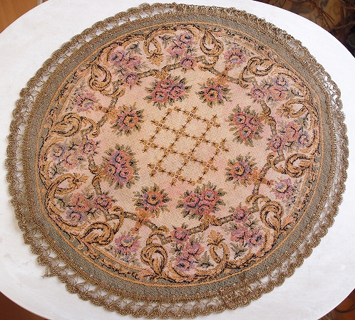 * antique doi Lee go Blanc weave round shape rug woven thing vase bed race 