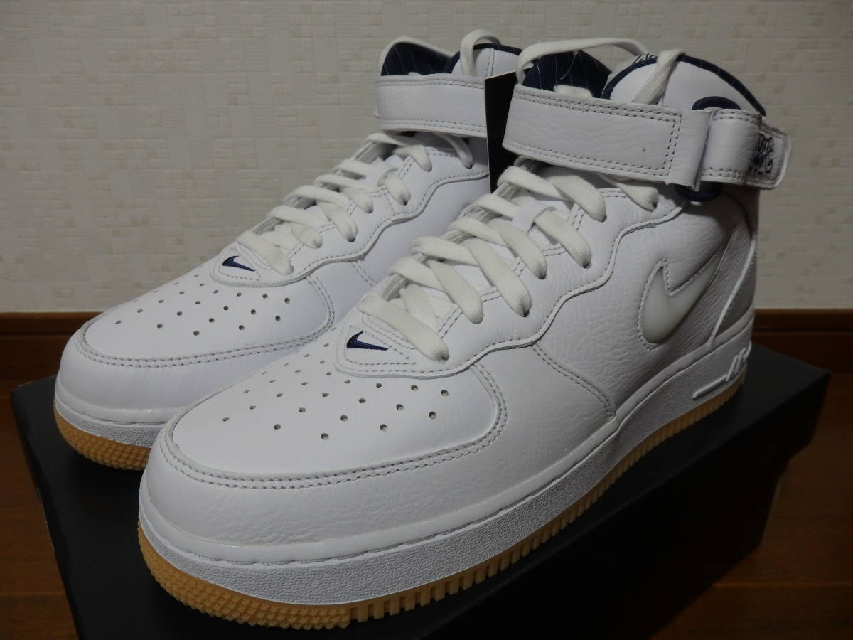 即決☆レア！限定！♪新品 NIKE ナイキ AIR FORCE 1 '07 MID QS NYC エアフォース１ ミッド ニューヨーク 26.5cm♪25周年♪SWOOSH 50周年の画像3