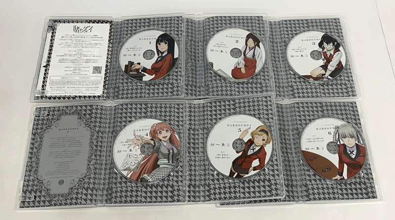 最上の品質な 中古 Blu Ray 賭ケグルイ 全6巻セット アニメ Dvd部門 山城店 O1131 初回生産版 日本
