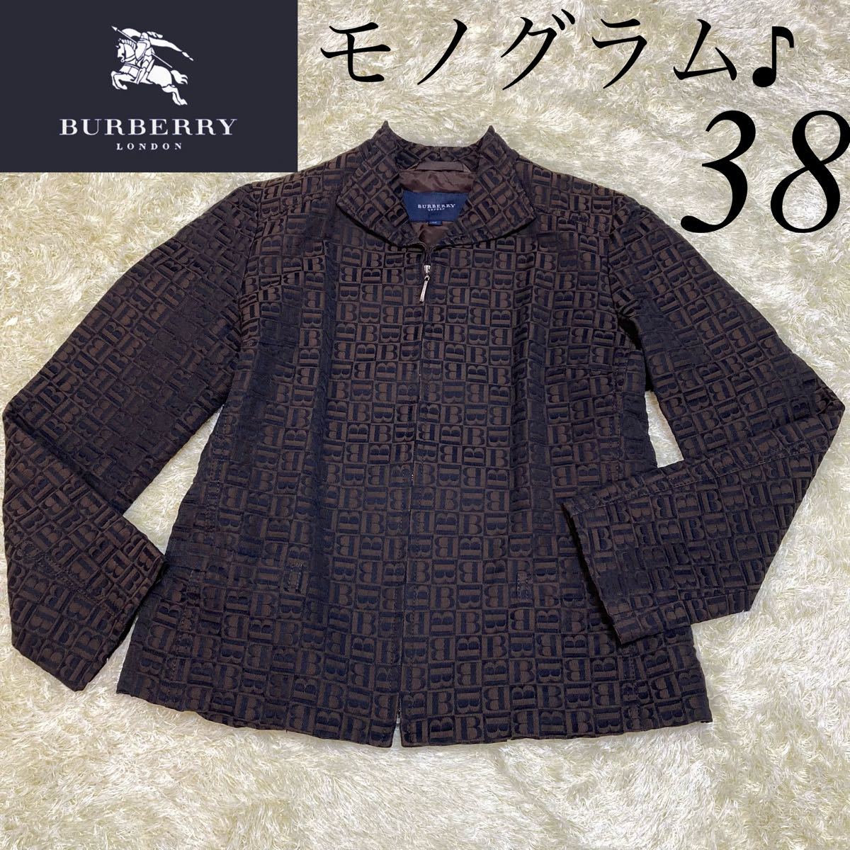 12095円 送料無料/新品 BURBERRY バーバリーロンドン ジャケット Bロゴ ジャガード織