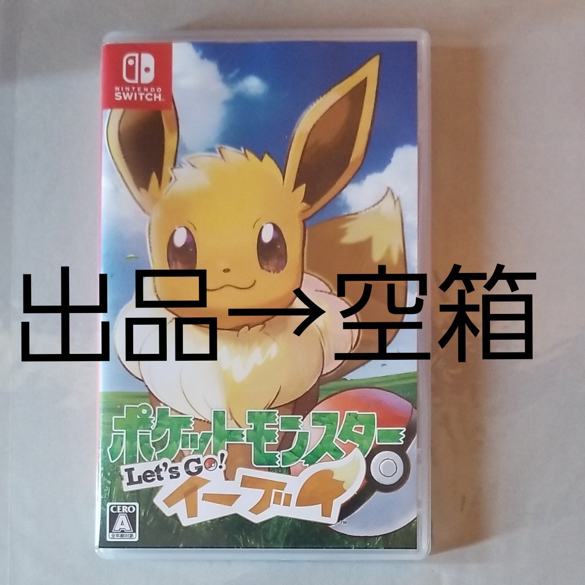 ポケモン　レッツゴーイーブイ空ケースのみ出品