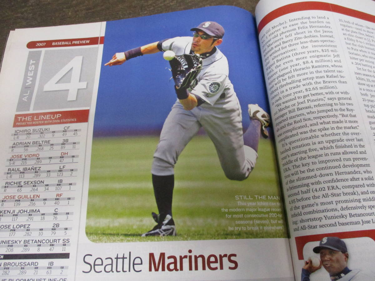 A1583★希少 松坂大輔 表紙＆特集 写真 スポーツイラストレイテッド 2007 MLB メジャーリーグ 野球 Sports Illustrated 当時物 広告 雑誌の画像7