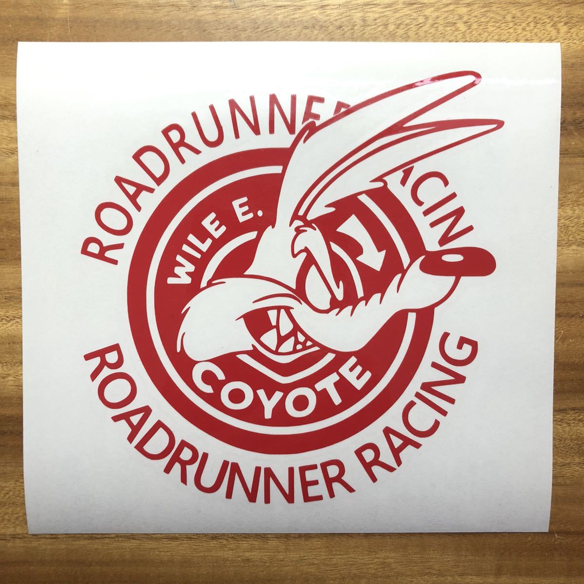  стикер Roadrunner. койот Wile E. Coyote красный ROADRUNNER RACING