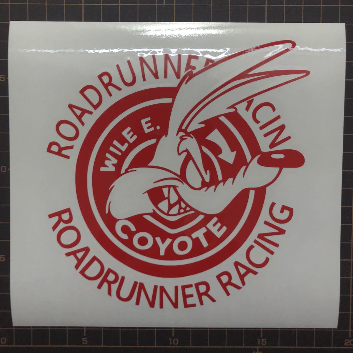  стикер Roadrunner. койот Wile E. Coyote красный ROADRUNNER RACING