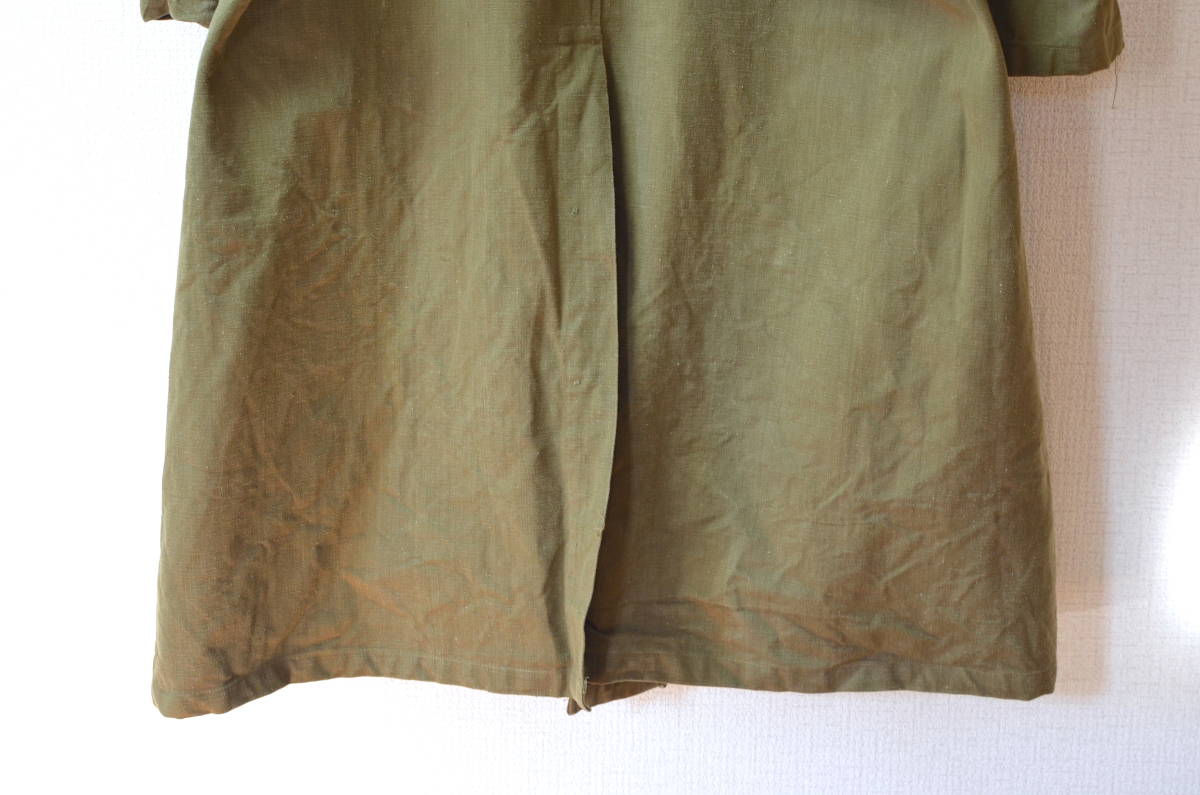 40-50 period / France army /M-35/ motorcycle coat / Vintage / jacket / euro / Work /linen/ England / French / Belgium / army 