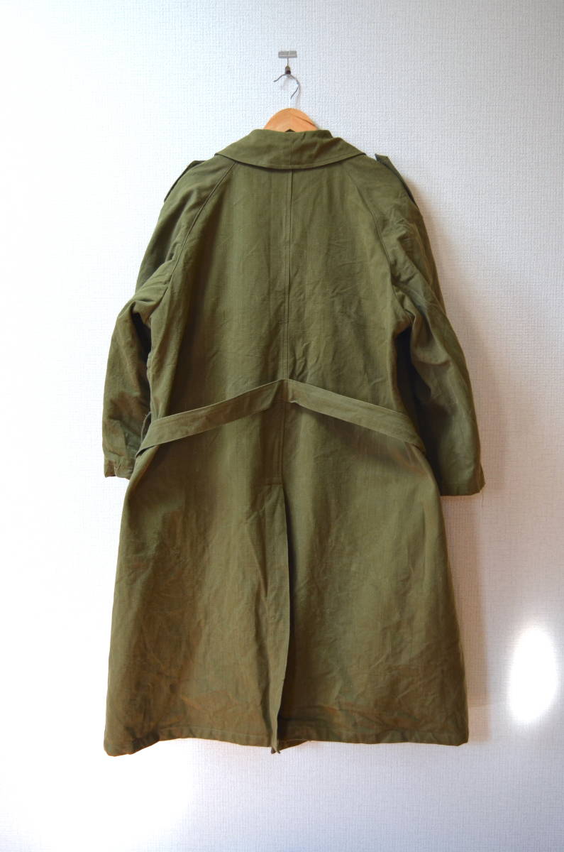 40-50 period / France army /M-35/ motorcycle coat / Vintage / jacket / euro / Work /linen/ England / French / Belgium / army 