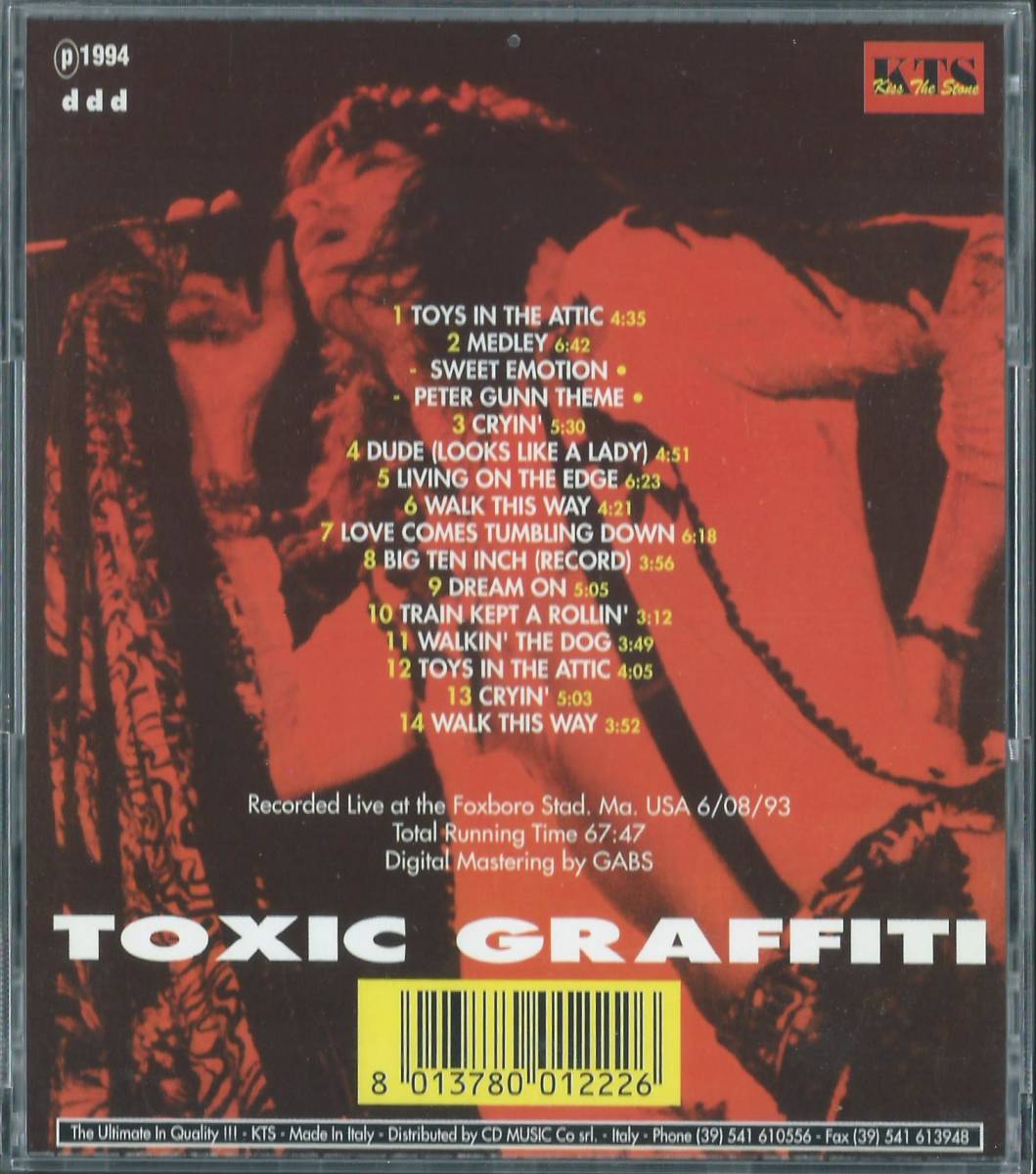 AEROSMITH / Toxic Graffiti KTS222 EU盤 CD エアロスミス KISS THE STONE 4枚同梱発送可能_画像2