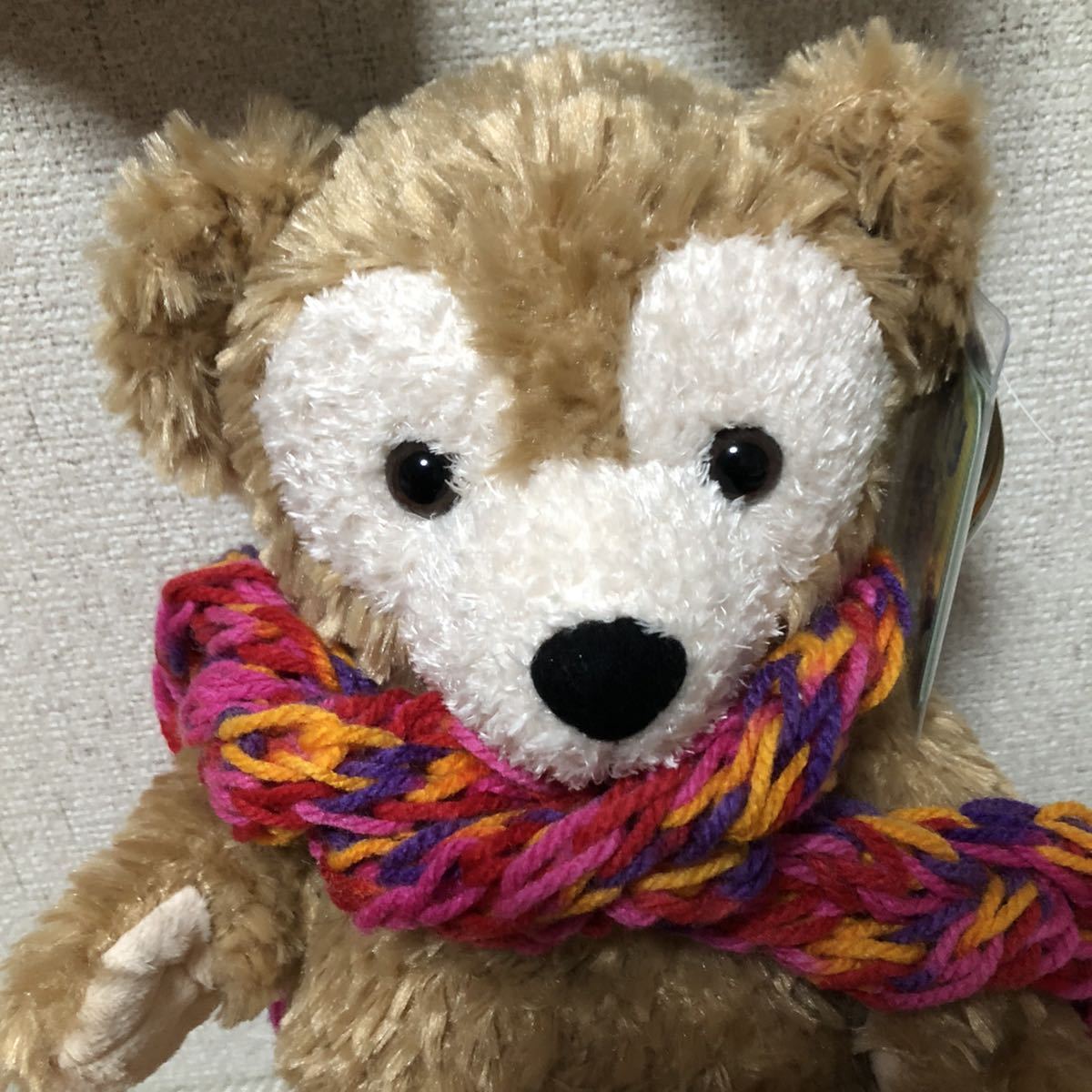  hand-knitted muffler approximately 43cm for children soft toy put on . change hand made sample Disney Duffy 