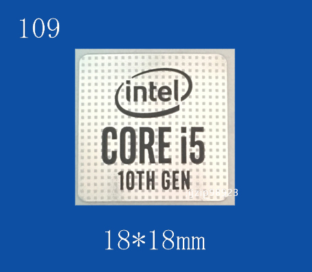 即決109【 Intel CORE i5 10TH GEN 】エンブレムシール追加同梱発送OK■ 条件付き送料無料