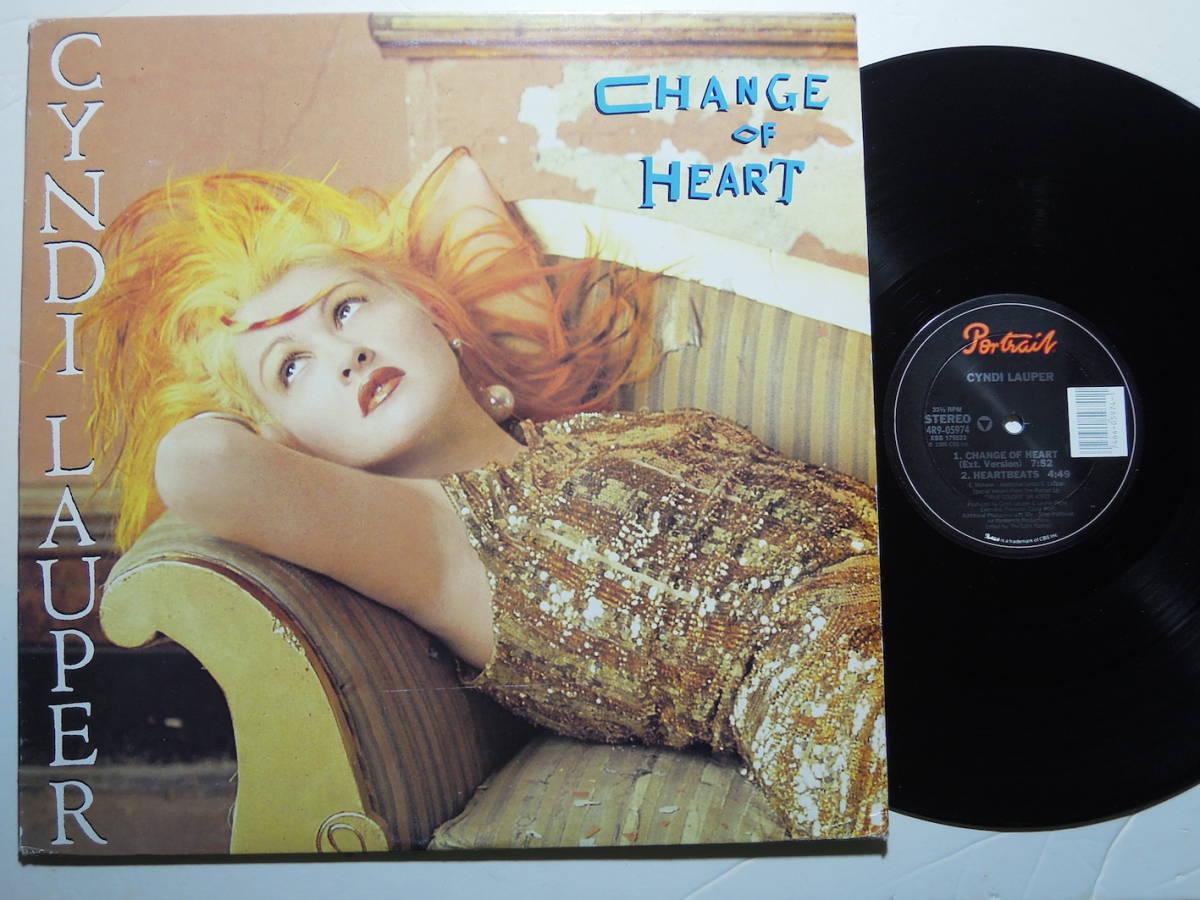 Cyndi Lauper・Change Of Heart　US 4 track 12” EP_画像1