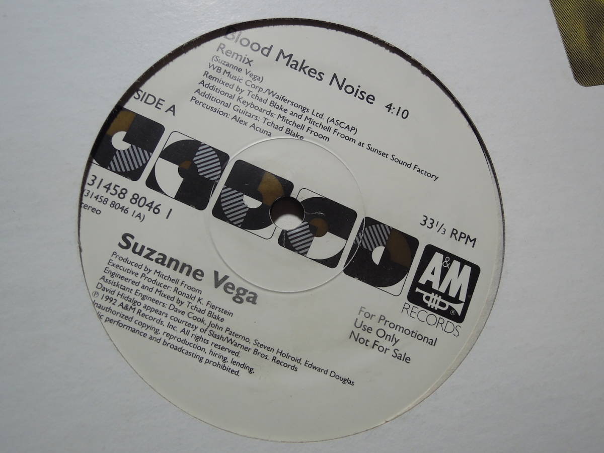 Suzanne Vega・Blood Makes Noise 　US promo.12”_画像2