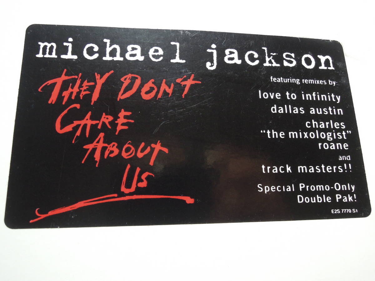 Michael Jackson・They Don't Care About Us　US promo.only 12”x２_画像5