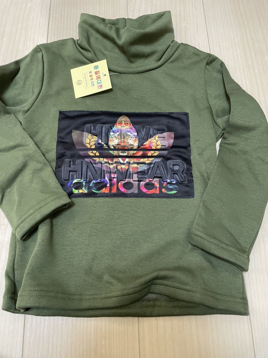 120 new goods Adidas adidas reverse side nappy sweatshirt Korea khaki child 