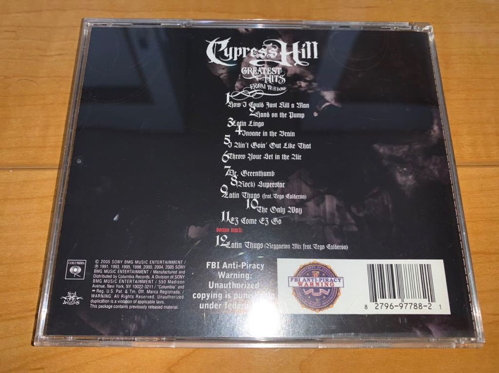 【即決送料込み】CYPRESS HILL / サイプレス・ヒル / Greatest Hits From The Bong 輸入盤CD