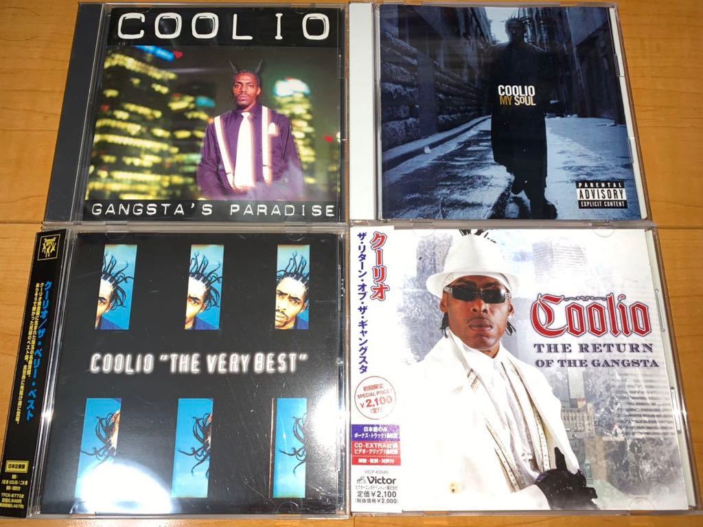 【即決送料込み】クーリオ / Coolio アルバム4枚セット / Gangsta's Paradise / My Soul / The Very Best / The Return Of The Gangsta