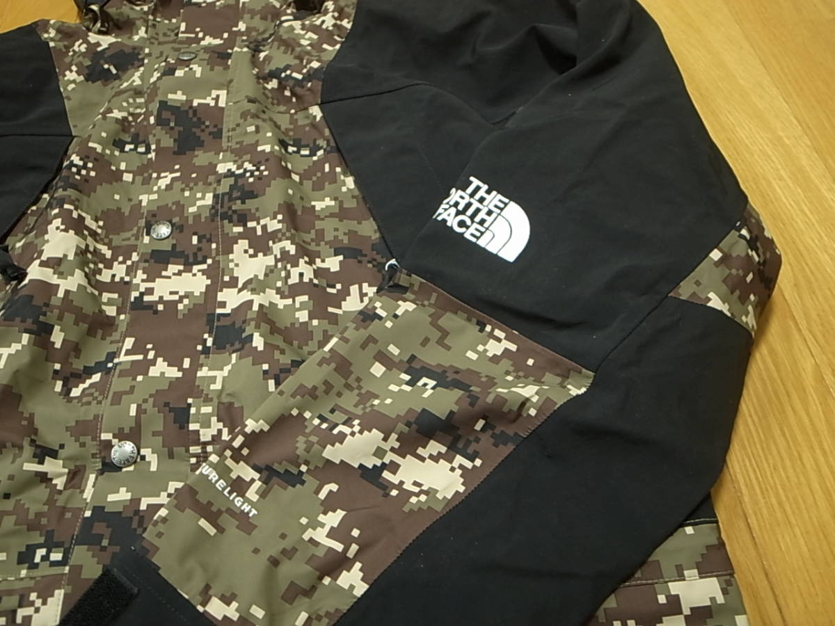 【送料無料 即決】海外限定 THE NORTH FACE 1994 RETRO MOUNTAIN LIGHT FUTURELIGHT JACKET L新品Burnt Olive Green Digi Camoデジタルカモ