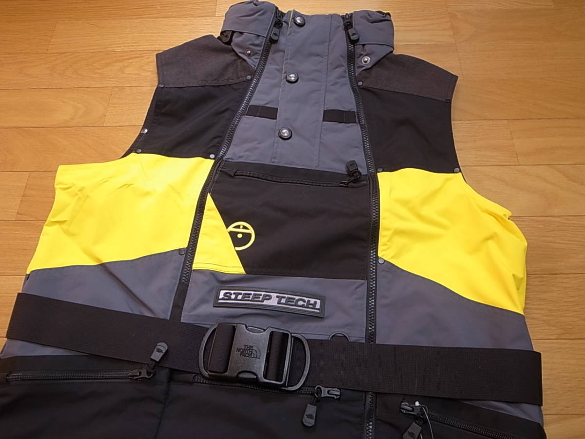 【送料無料 即決】海外限定 THE NORTH FACE STEEP TECH APOGEE VEST L 新品イエロー黒 Lightning Yellow TNF Blackスティープテック ベスト_画像2