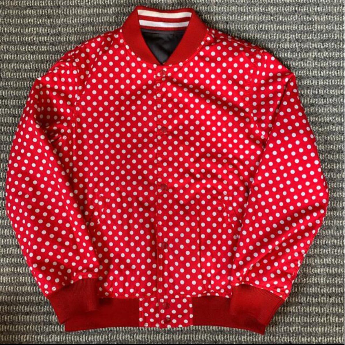 supreme×COMME des GARCONS Reversible Baseball Varsity Jacket