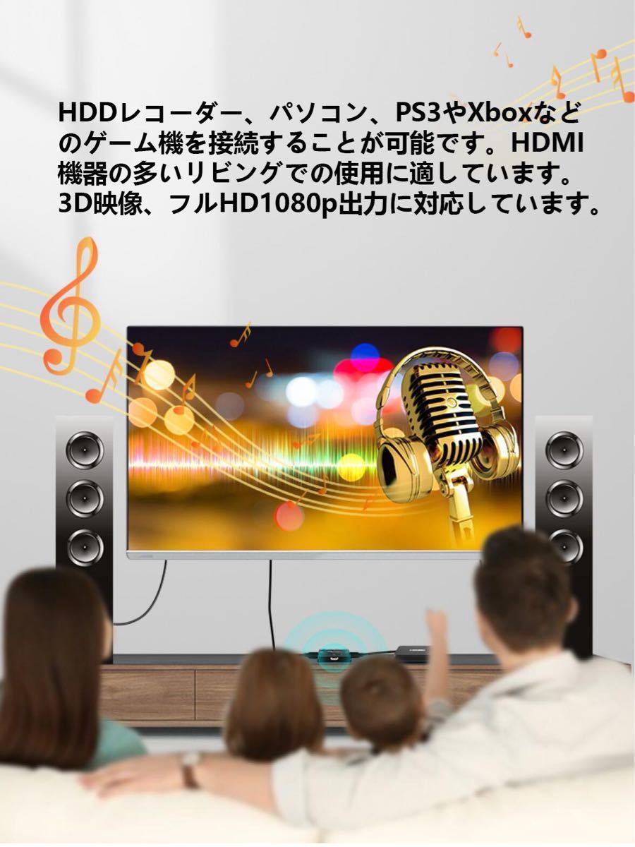 HDMI 切替器 ケーブル 分配器 1出力3入力