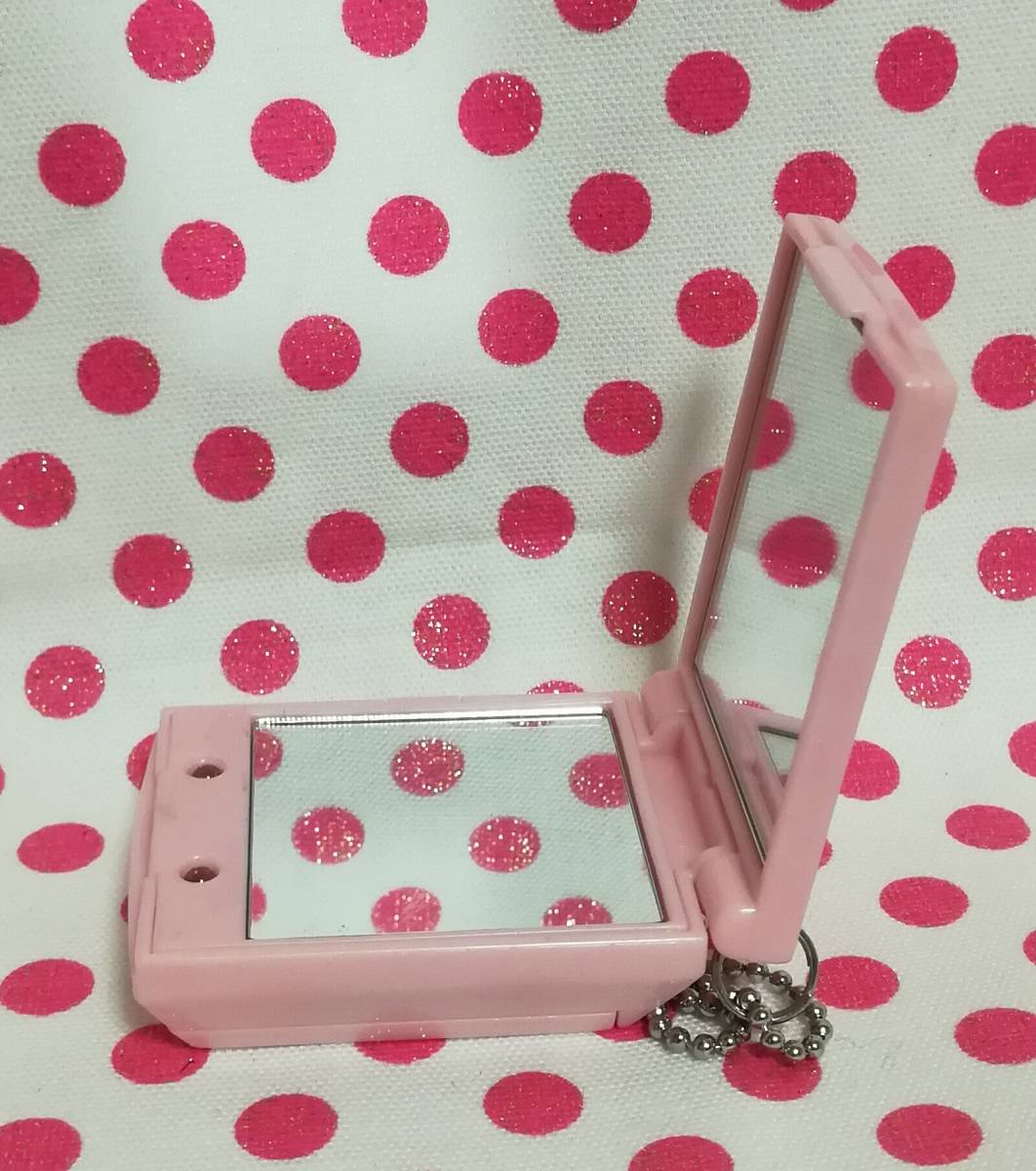 S* sweet Precure kyua melody compact mirror light attaching folding mirror key holder .... outing .