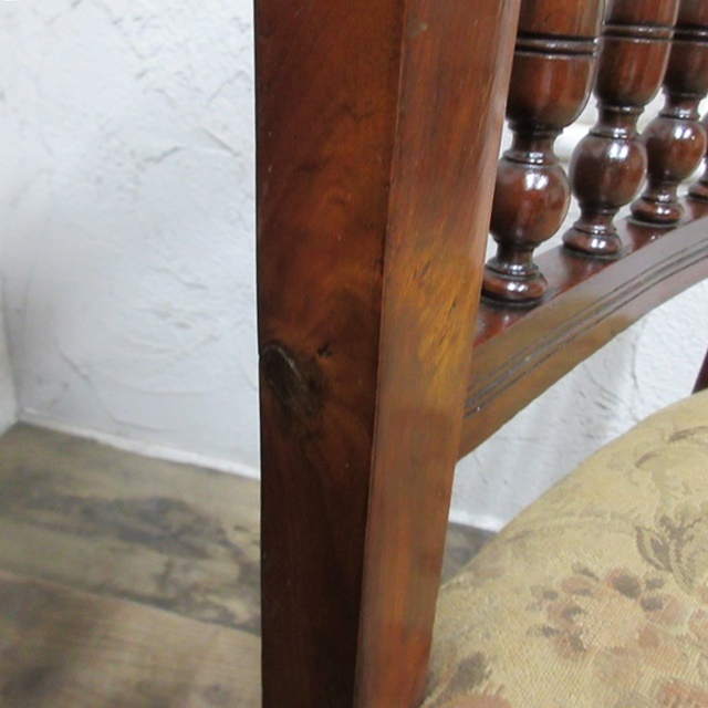 イギリス アンティーク 家具 ダイニングチェア アップホルスタード 椅子 イス 木製 マホガニー 英国 DININGCHAIR 4438d_画像10