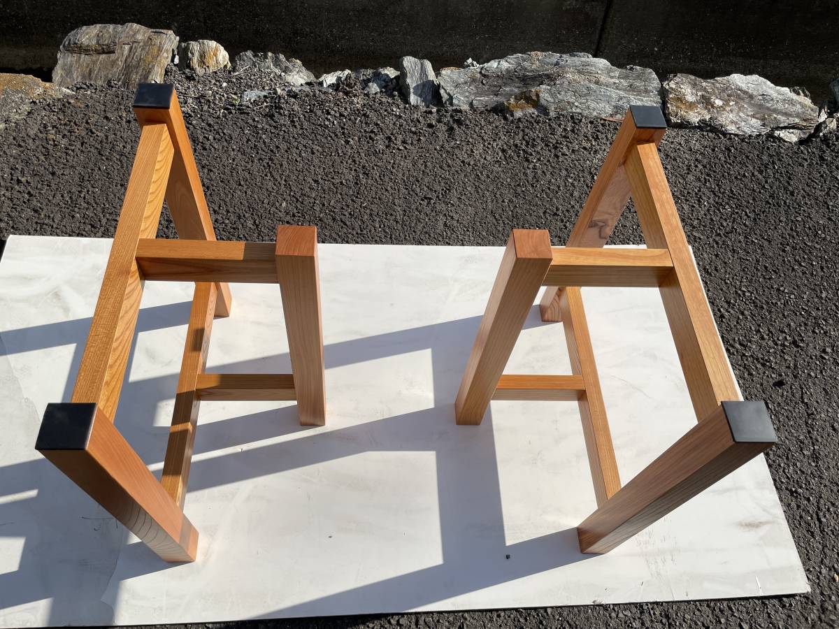 ケヤキ 欅 テーブル脚 １セット ダイニングテーブル 一枚板 DIY 