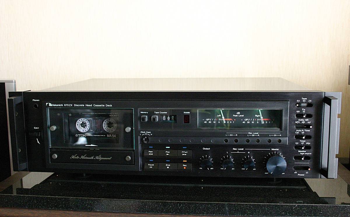 【整備済】程度極上品 Nakamichi 670ZX 取説付_画像1