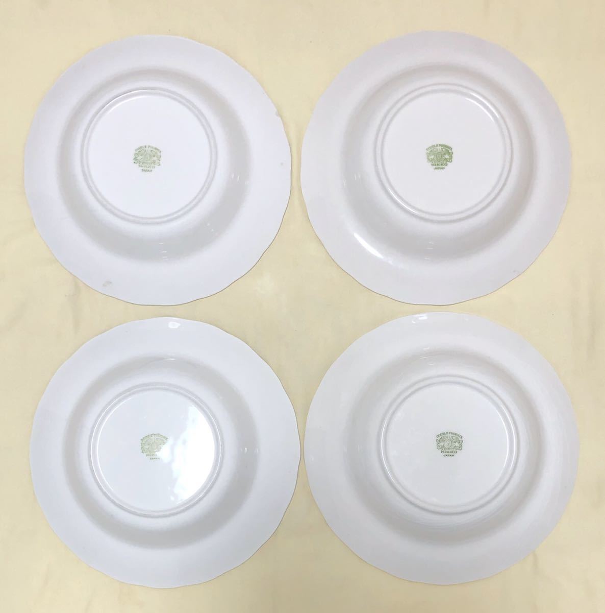 昭和レトロ NIKKOダブルフェニックス ミングツリー ブルーオニオン深皿