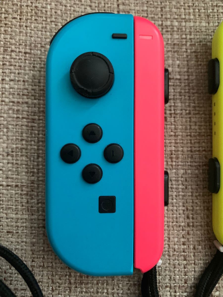 Nintendo Switch ジョイコン Joy-Con 任天堂 ネオンイエロー　ブルーピンク　セット 中古美品