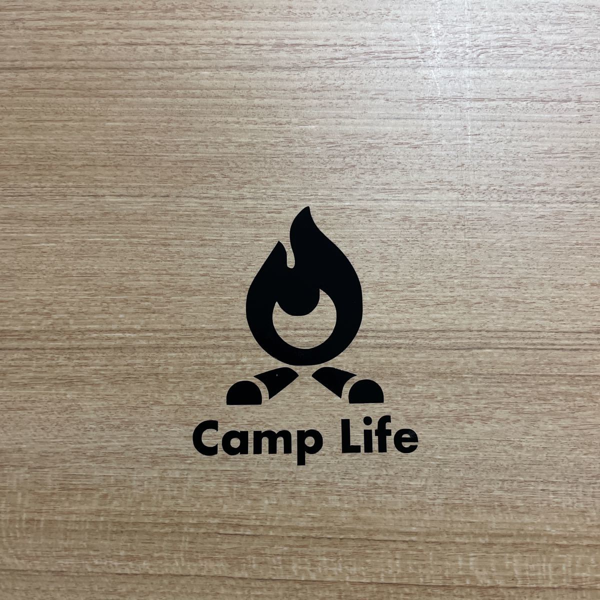 24. 【送料無料】Camp Life 焚き火 カッティングステッカー キャンプ テント アウトドア CAMP【新品】_画像1