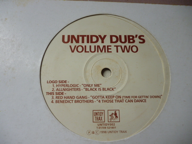 Untidy Dubs / Un-Tidy Dub's Volume Two ダビーHOUSE 12EP Hyperlogic / Allnighters / Red Hand Gang / Benedict Brothers 試聴_画像2