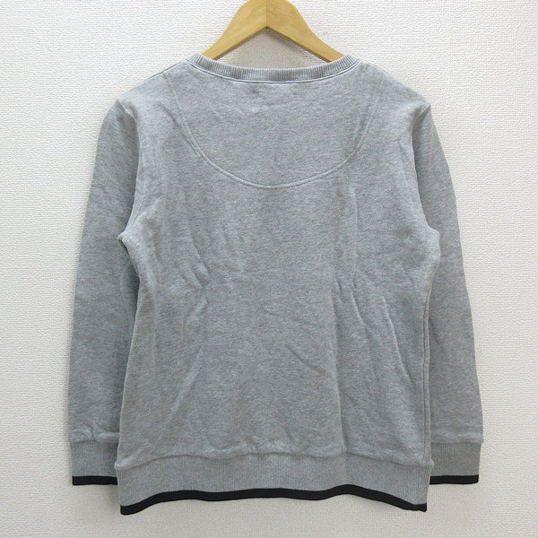 a# Frapbois /FRAPBOIS felt embroidery alpaca illustration sweat pa sweatshirt [1] ash /MENS/24[ used ]