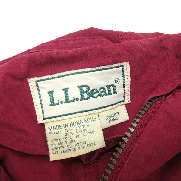 y■香港製■L.L.ビーン/L.L.BEAN マウンテンパーカジャケット■赤系【レディースS】LADIES/37【中古】_画像2