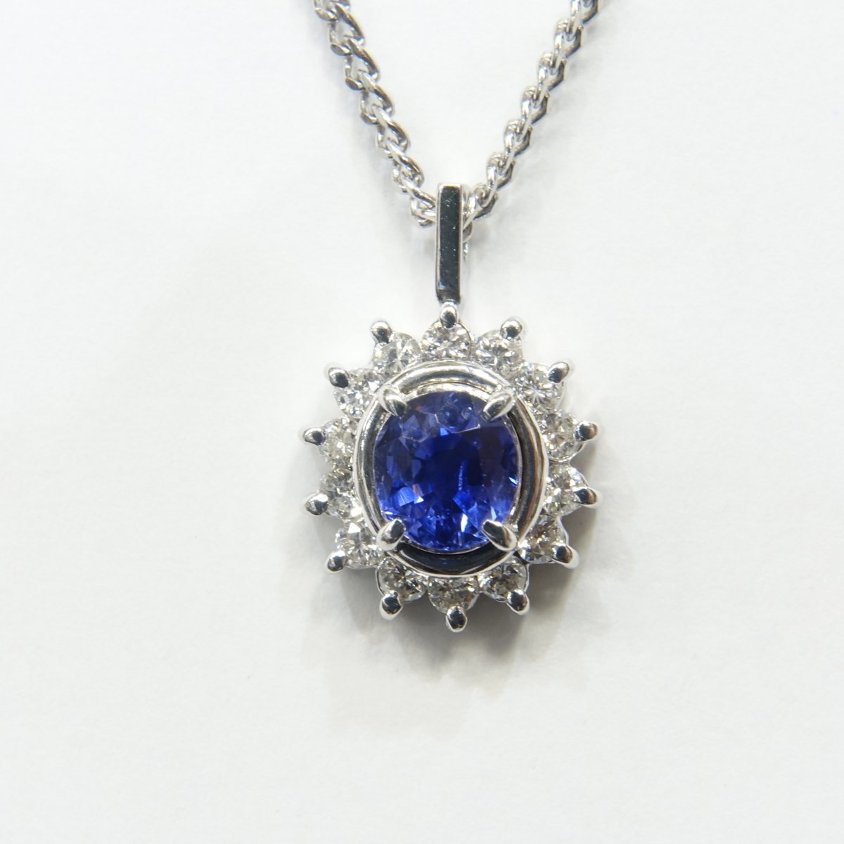 注目ショップ サファイア 0.54ct ダイヤモンド 2475T【本物保証】0.2ct