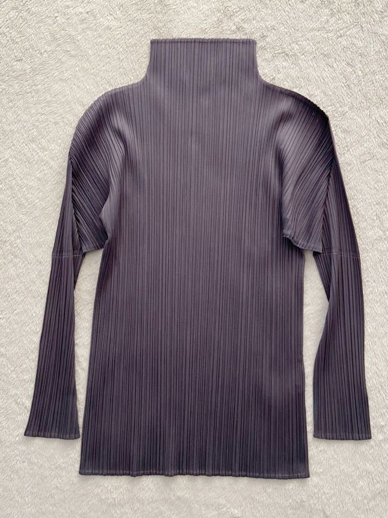 プリーツプリーズ ハイネック カットソー プリーツ ハイネック L SIZE3-