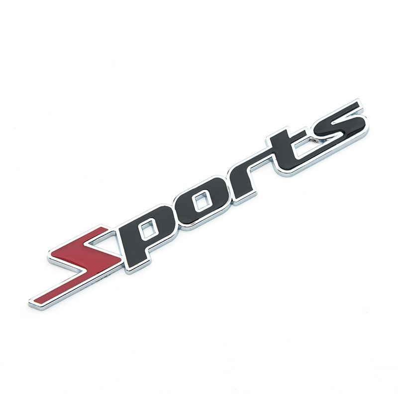 スポーツカー　Sports　ロゴ　Logo　エンブレム　バイク　自動車　レーシング　走り屋　カスタム　ステッカー1枚B（粘着テープ付き）_画像1