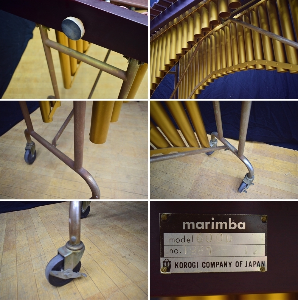 ★引取限定★KOROGI コオロギ こおろぎ★49鍵盤★maeimba マリンバ★600D★ 木琴 ローズヴッド Rosewood 打楽器 バチ付きの画像10