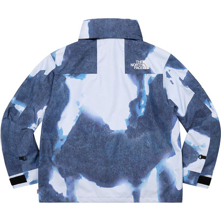 Supreme × The North Face 21FW Week17 Bleached Denim Print Mountain Jacket Indigo Small オンライン マウンテンジャケット 青 Sサイズ_画像3