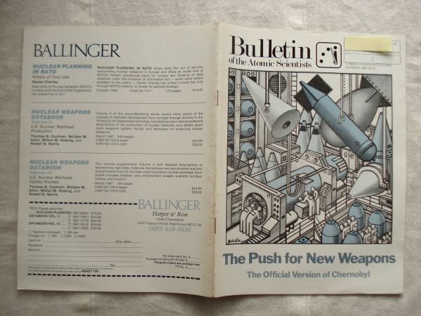 【原子力科学者会報 英語】 Bulletin of the Atomic Scientists 1986-11 /The Push for New Weapons /核科学者紀要 核兵器 軍備管理_画像3