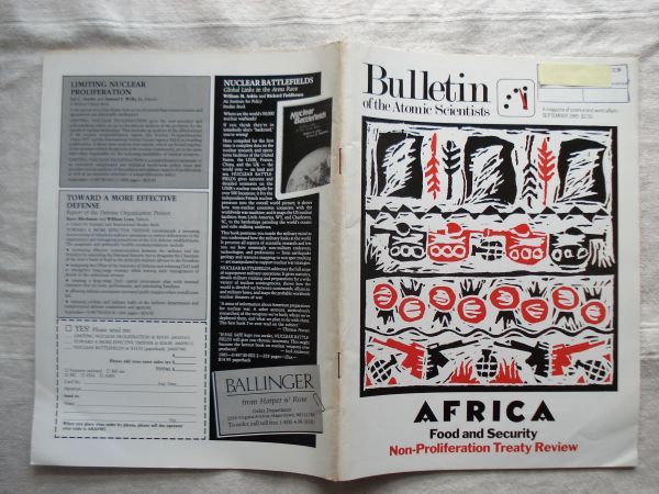 【原子力科学者会報 英語】 Bulletin of the Atomic Scientists 1985-9 /AFRICA /核科学者紀要 学術誌 核兵器 Non-Proliferation 軍備管理_画像3