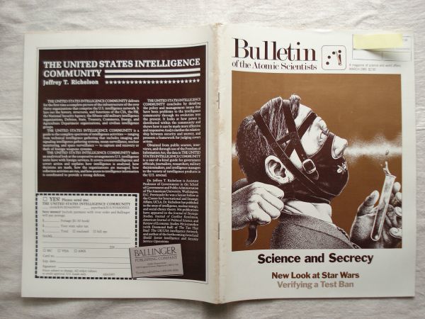 【原子力科学者会報 英語】 Bulletin of the Atomic Scientists 1985-3 /Science and Secrecy /核科学者紀要 学術誌 核兵器 軍備管理_画像3