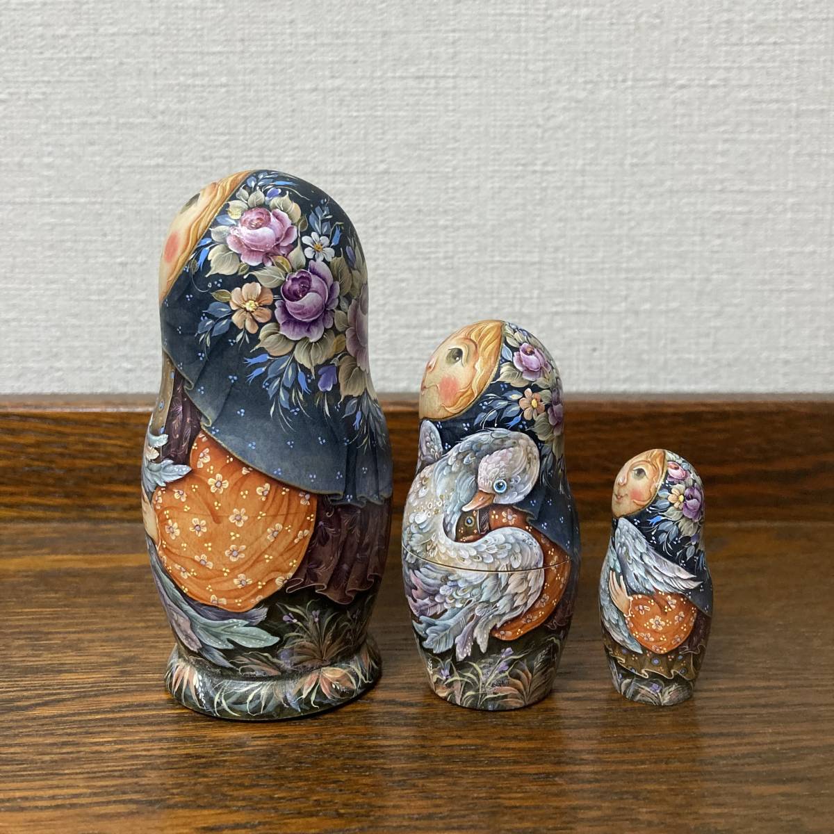 ロシア雑貨☆マトリョーシカ(3P)H11cm Birds タチアナ作 | procomm.ca