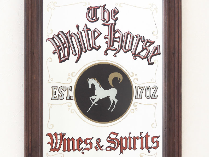 ヴィンテージ WHITE HORSE ホワイトホース パブミラー engderm.se