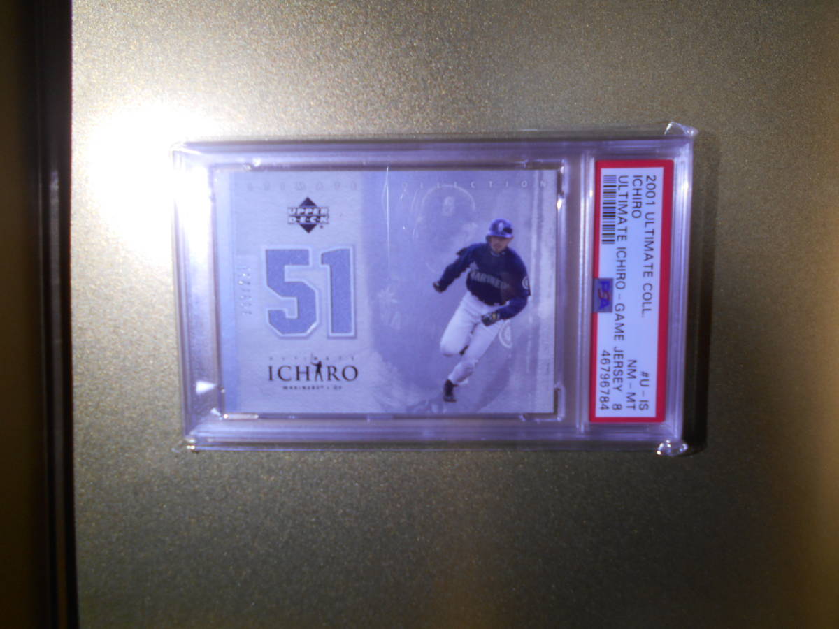 イチロー UD 2001 ULTIMATE Jersey Card Silver PSA8 鑑定優良品 www