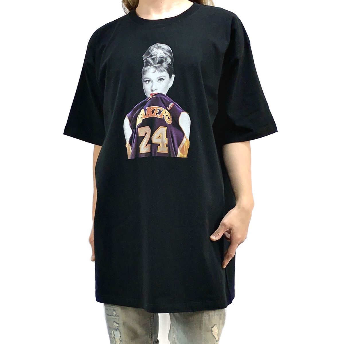 新品 未使用 大きいオーバーサイズ XXL 3XL 4XL 5XL 対応 オードリーヘプバーン LA レイカーズ コービー 24 ビッグ Tシャツ ロンT パーカー_画像1