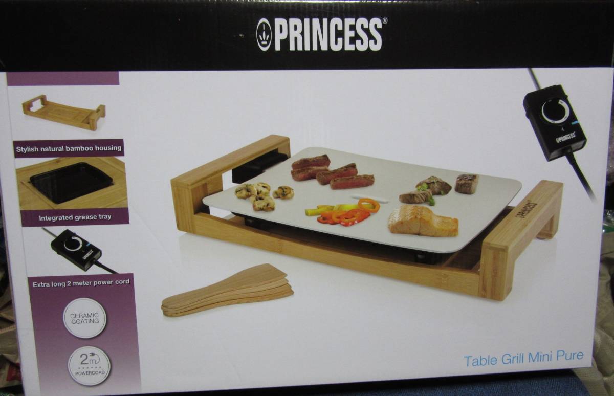 独創的 新品☆PRINCESS☆ホットプレート Table Grill Mini Pure 103035