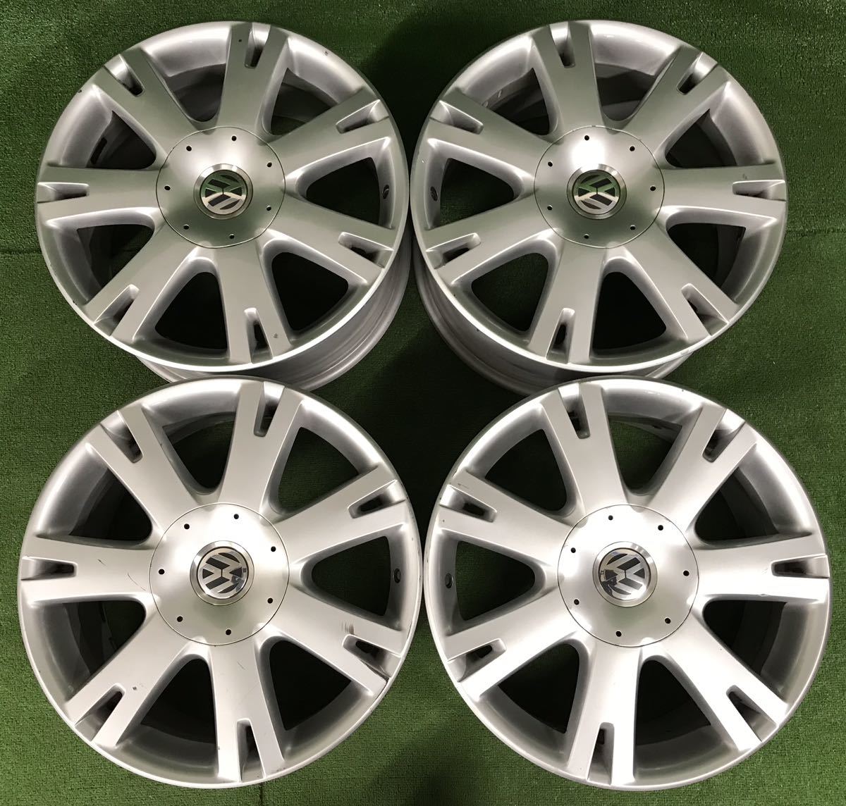 ★VW フォルクスワーゲン トゥアレグ 純正 18インチ 130/5H ★18×8J +57 PCD130 5穴 ハブ径:約71.6 4本Set 中古アルミ ★送料無料_画像1